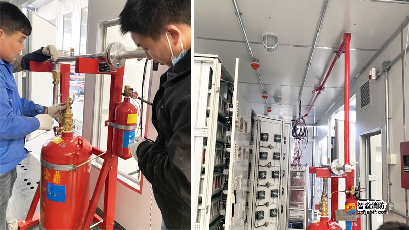 電池集裝箱七氟丙烷滅火系統應用實例